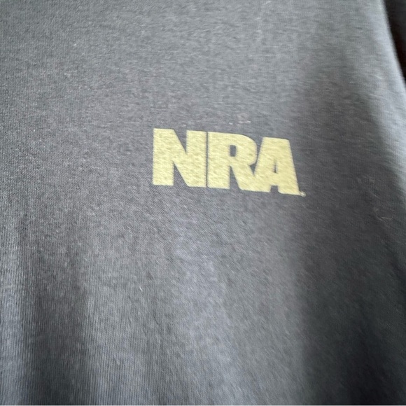 🎄 5/$25 NRA Rifle Graphic Navy Blue T-Shirt - Picture 3 of 5